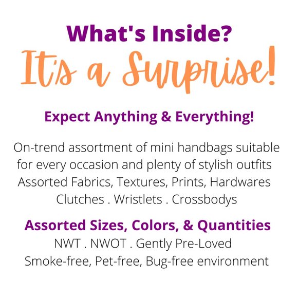 ATTN Resellers: Women's New 3 Piece Mystery Mini Bag Bundle" - Picture 3 of 11